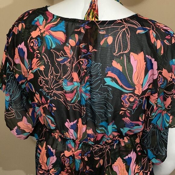 NWT Time and Tru Floral Swimsuit Cover Up - Size Large - Picture 11 of 15